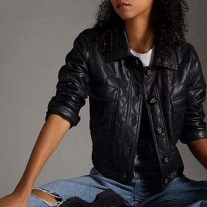 Maeve Faux Leather Jacket